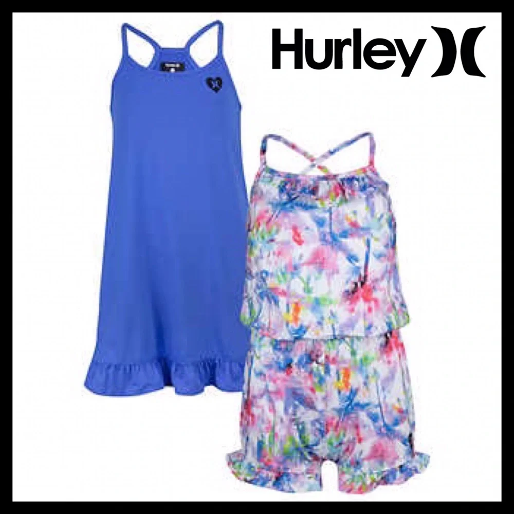 NEW Hurley Youth Girls 2 Pack Dress and Romper Set - Picture 2 of 9
